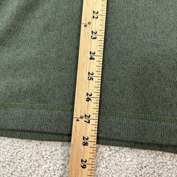 GH Bass & Co Sweater Mens XL Green 1/4 Zip Shirt Fleece Lined Textured NWT - Picture 6 of 13